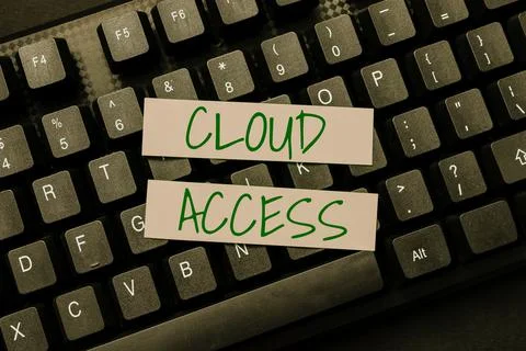 Text showing inspiration Cloud Access. Internet Concept Software tool between Stock Photos