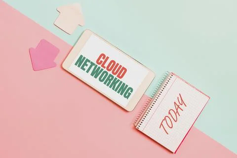 Text showing inspiration Cloud Networking. Word for is term describing access of Stock Photos