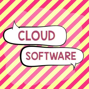 Text showing inspiration Cloud Software. Business showcase The level of prices Stock Illustration