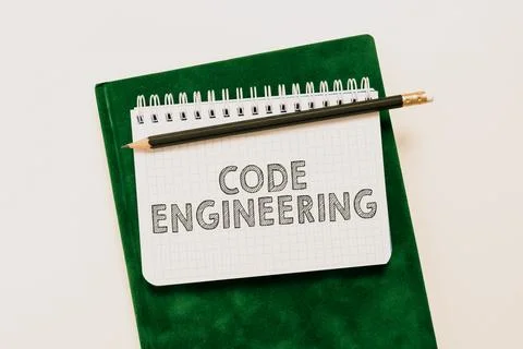 Text showing inspiration Code Engineering. Business idea application of Stock Photos