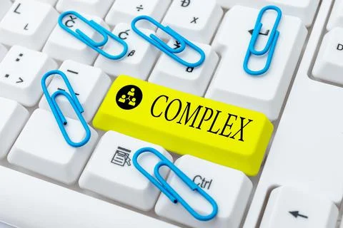 Text showing inspiration Complex. Concept meaning the significant ideas that are Foto stock