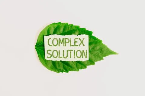 Text showing inspiration Complex Solution. Business idea significant ideas that Foto stock