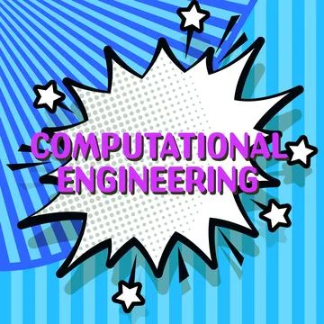 Text showing inspiration Computational Engineering. Business concept Come to Stock Illustration
