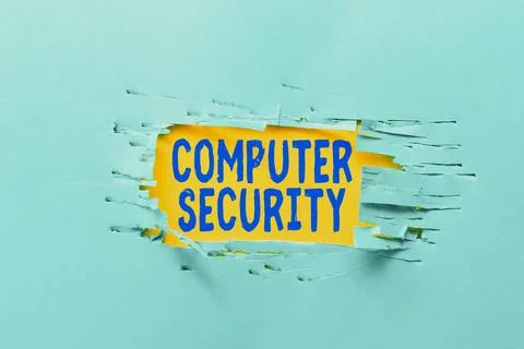 Text showing inspiration Computer Security. Internet Concept protection of Stock Photos
