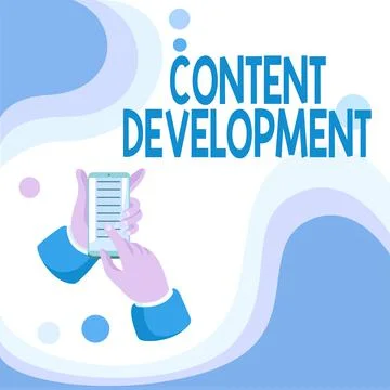 Text showing inspiration Content Development. Business overview Specialized in Stock Illustration