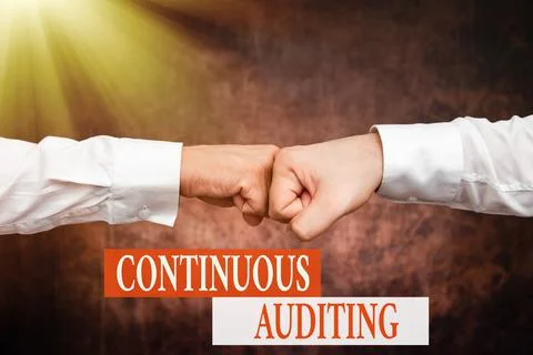 Text showing inspiration Continuous Auditing. Business showcase Internal process Stock Photos
