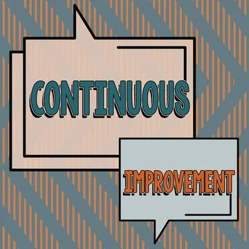 Text showing inspiration Continuous Improvement. Conceptual photo Ongoing Effort Stock Illustration