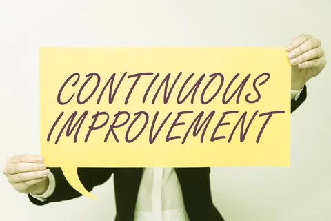 Text showing inspiration Continuous Improvement. Internet Concept Ongoing Effort Stock Photos