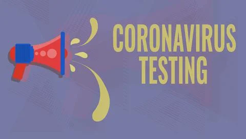 Text showing inspiration Coronavirus Testing. Business overview Collection of 스톡 일러스트
