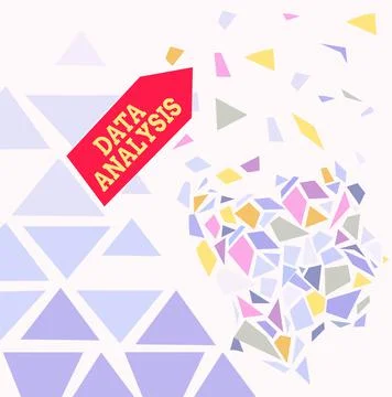 Text showing inspiration Data Analysis. Business approach Business intelligence Stock Illustration