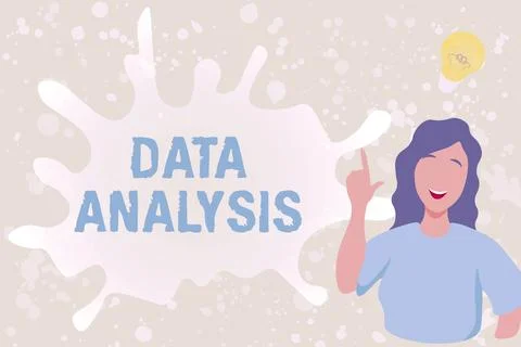 Text showing inspiration Data Analysis. Business approach Business intelligence Stock Illustration