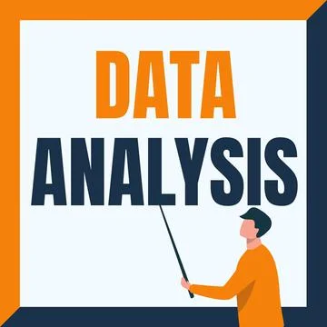 Text showing inspiration Data Analysis. Word Written on Business intelligence Stock Illustration