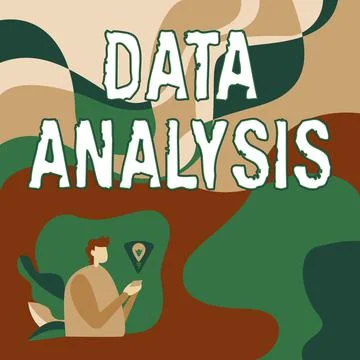 Text showing inspiration Data Analysis. Word for Translate numbers to Analytical Illustrazione stock