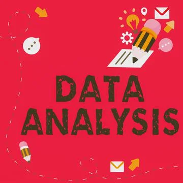 Text showing inspiration Data Analysis. Business showcase Business intelligence Illustrazione stock