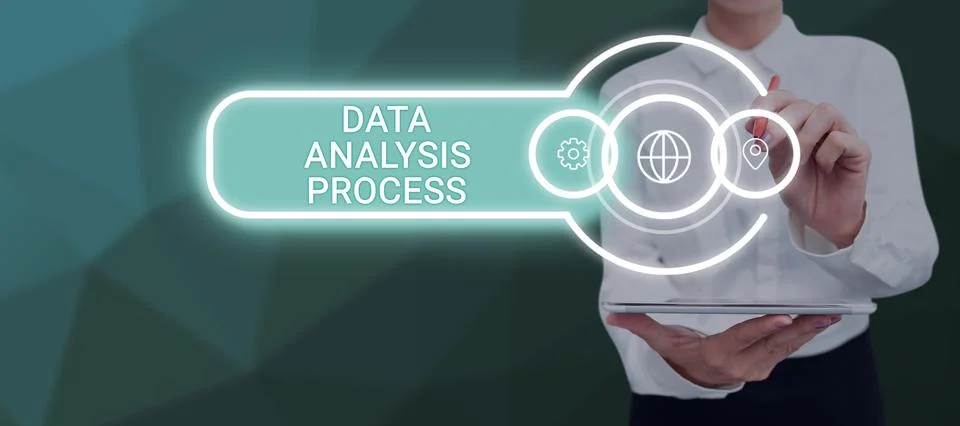 Text showing inspiration Data Analysis Process. Internet Concept build a Stockfoto's