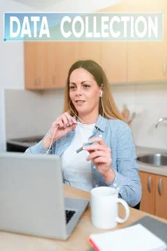 Text showing inspiration Data Collection. Business concept gathering and Stock Photos