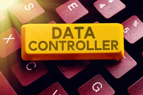 Text showing inspiration Data Controller. Conceptual photo person who determines 스톡 사진