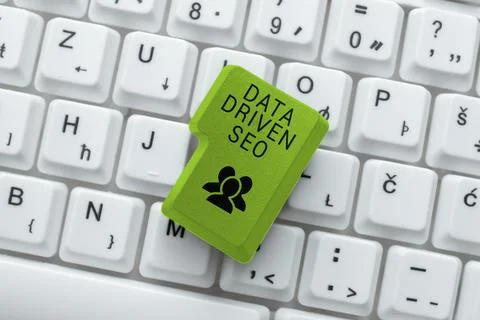 Text showing inspiration Data Driven Seo. Business idea Search engine Stock Photos
