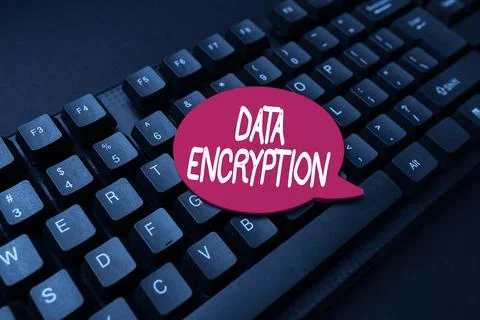 Text showing inspiration Data Encryption. Business concept Symmetrickey Stock Photos