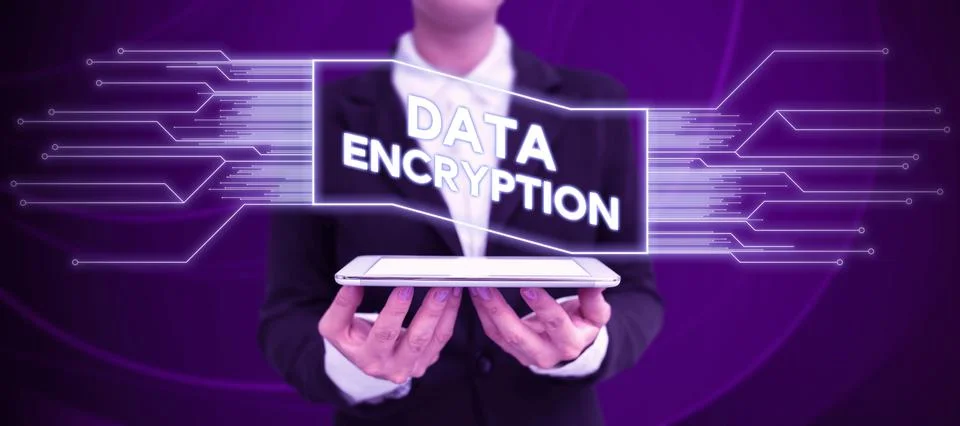 Text showing inspiration Data Encryption. Business idea Conversion of data into Stock Photos