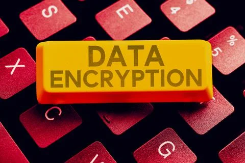 Text showing inspiration Data Encryption. Business showcase Conversion of data Stock Photos