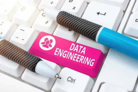 Text showing inspiration Data Engineering. Conceptual photo data science that Stock Photos