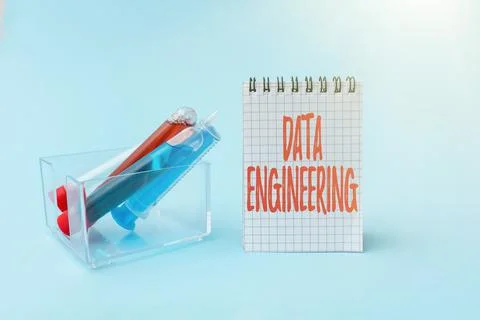 Text showing inspiration Data Engineering. Word Written on data science that Stock Photos
