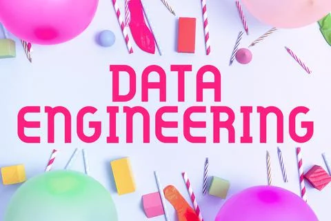 Text showing inspiration Data Engineering. Business approach data science that Stock Photos