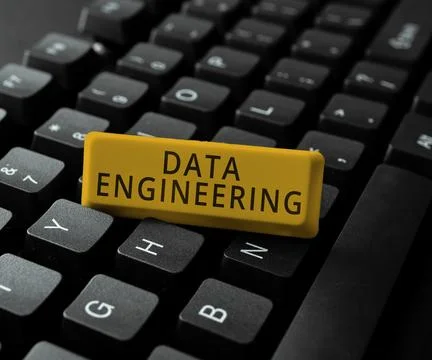 Text showing inspiration Data Engineering. Concept meaning data science that Stock Photos