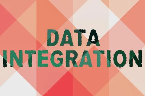 Text showing inspiration Data Integration. Word Written on combination of 스톡 일러스트