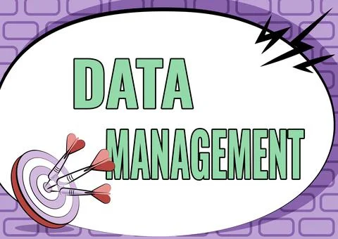 Text showing inspiration Data Management. Internet Concept disciplines related Stock Illustration