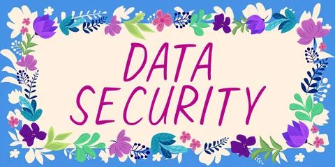 Text showing inspiration Data Security. Business showcase Confidentiality Disk Stock Illustration