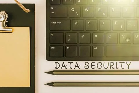 Text showing inspiration Data Security. Business showcase Confidentiality Disk Stock Photos