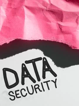 Text showing inspiration Data Security. Business concept Confidentiality Disk Stock Photos