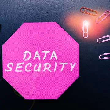 Text showing inspiration Data Security. Word Written on Confidentiality Disk Stock Photos