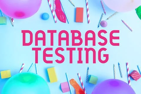 Text showing inspiration Database Testing. Business concept involves the 스톡 사진