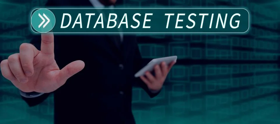Text showing inspiration Database Testing. Business approach involves the Stockfoto's