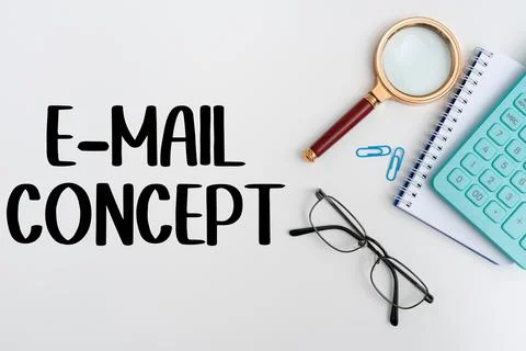 Text showing inspiration E Mail Concept. Conceptual photo sequence of marketi Stock Photos