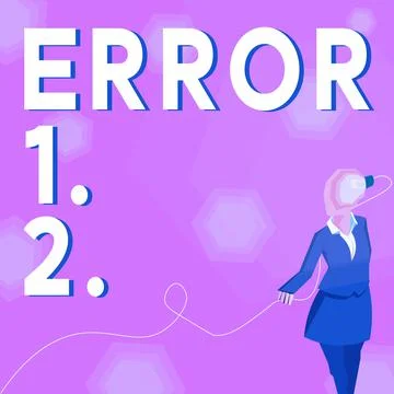 Text showing inspiration Error. Internet Concept mistake Condition of being Stock-Illustration