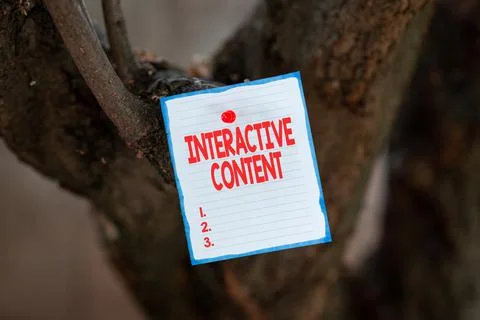 Text showing inspiration Interactive Content. Business showcase It requires the Stock Photos