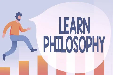 Text showing inspiration Learn Philosophy. Internet Concept learn to develop 库存插图