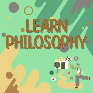 Text showing inspiration Learn Philosophy. Word for most iconic landmarks and Ilustración de archivo