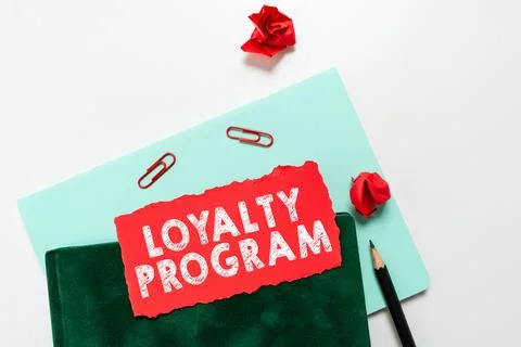 Text showing inspiration Loyalty Program. Business concept marketing effort that Stock Photos