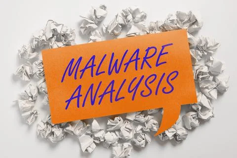 Text showing inspiration Malware Analysis. Business idea performs deep analys Stock Photos
