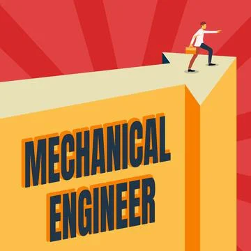 Text showing inspiration Mechanical Engineer. Word Written on Applied Stock Illustration