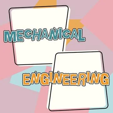 Text showing inspiration Mechanical Engineering. Business idea deals with Design Stock Illustration