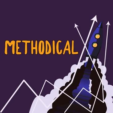 Text showing inspiration Methodical. Business approach System of Methods used in Stock Illustration