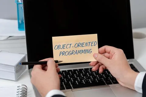 Text showing inspiration Object Oriented Programming. Word for Language model Stock Photos