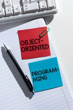 Text showing inspiration Object Oriented Programming. Internet Concept Language Stock Photos