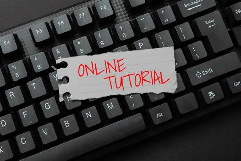 Text showing inspiration Online Tutorial. Conceptual photo An individual is 스톡 사진